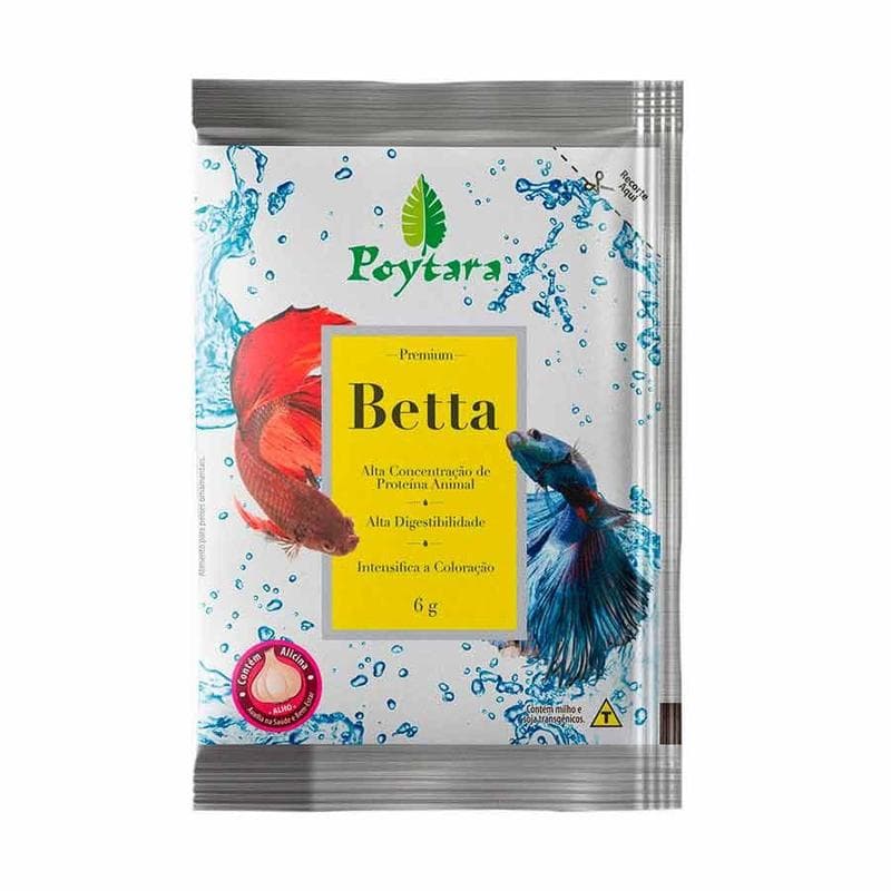 Ração Betta 14 g – Poytara