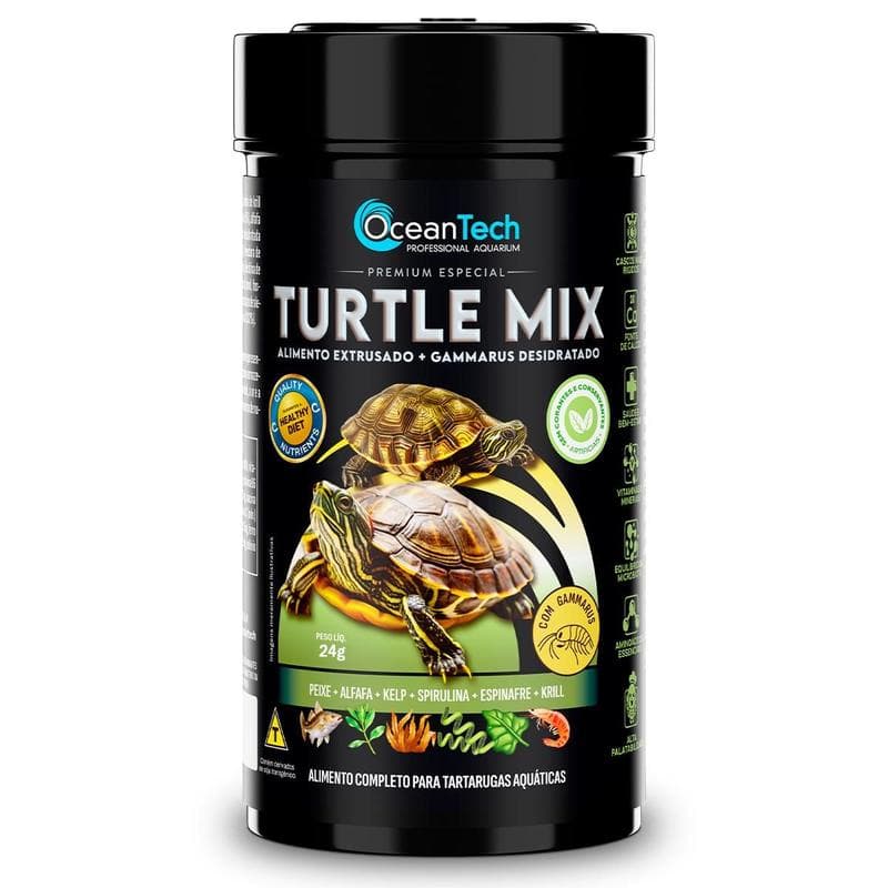 Ração Turtle Mix 24 g – Ocean Tech